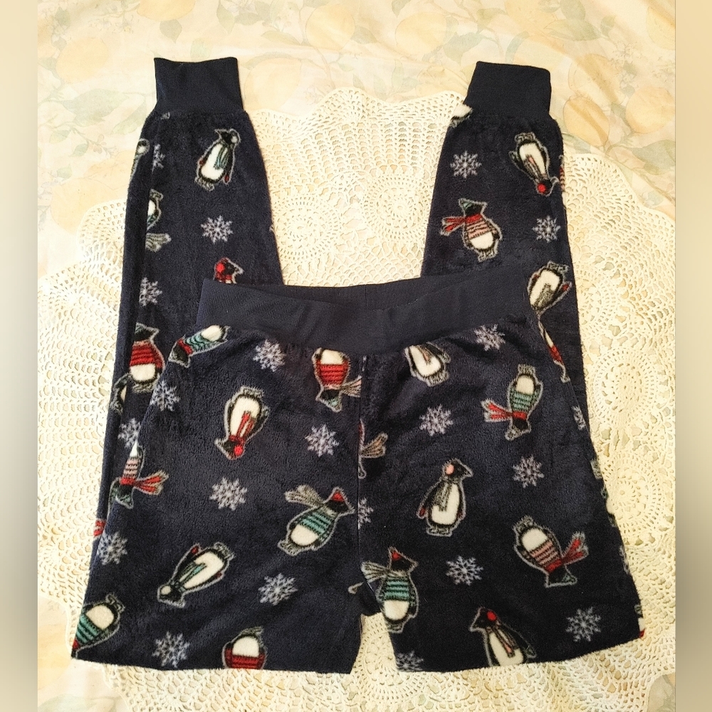 ARDENE Fuzzy Winter Print Pajama Pants Size Small